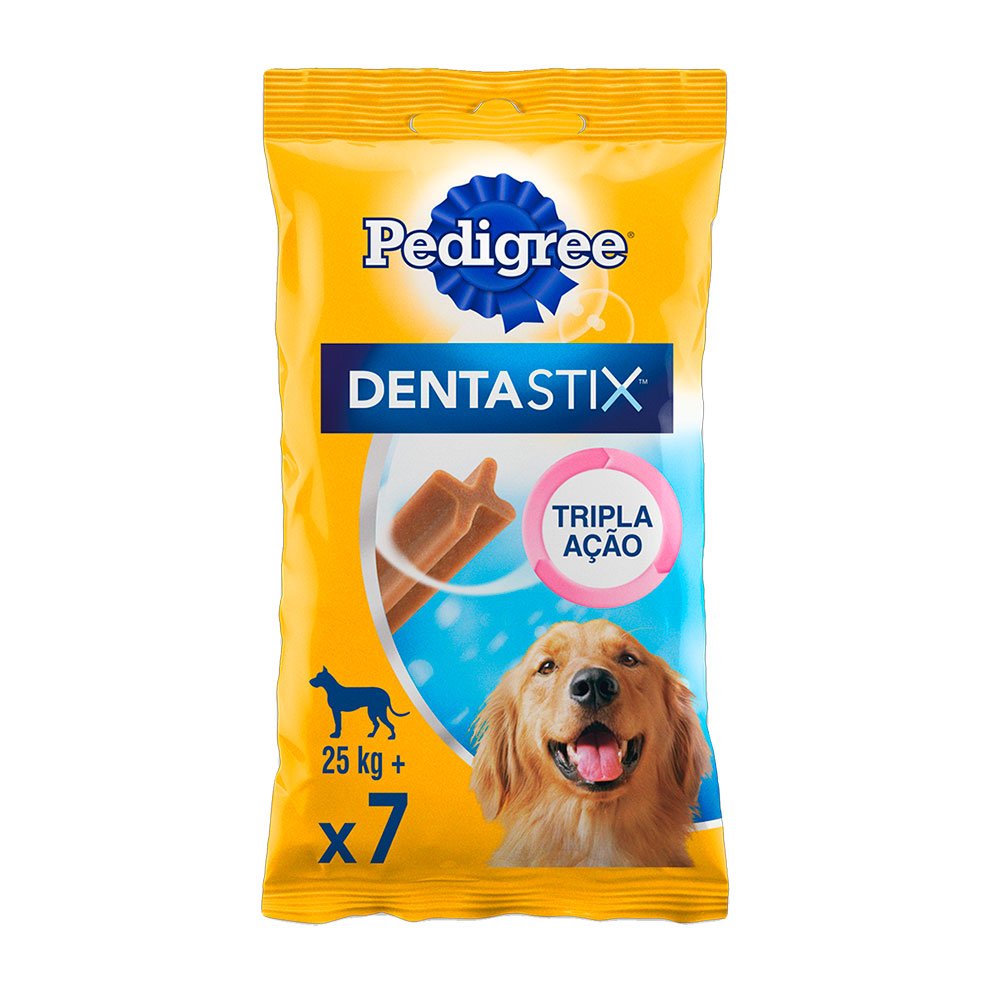 Petisco Dentastix Pedigree Cuidado Oral para Cães Adultos - Raças Grandes 270g