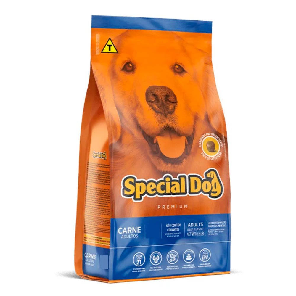 Ração Special Dog Para Cães Adultos Sabor Carne - 20kg