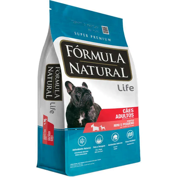 Ração Fórmula Natural Life Super Premium Cães Adultos Porte Mini e Pequeno - 15kg