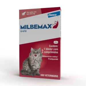 Vermífugo Milbemax G Para Gatos até 2kg Elanco 2 Comprimidos