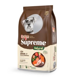 Ração Quatree Supreme Cães Sênior +7 Raças Pequenas Salmão e Frango 1kg