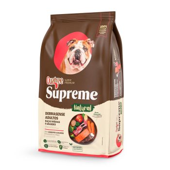 Ração Quatree Supreme Dermato Cães Adultos Raças Médias e Grandes Cordeiro e Salmão 3kg