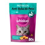 Petisco Whiskas Temptations Anti Bola de Pelo Gatos Adultos - 80g