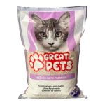 Areia Higiênica de Bentonita Para Gatos Great Pets Premium - Lavanda 4kg