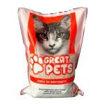 Areia Higiênica de Bentonita Para Gatos Great Pets Premium - Natural 4kg