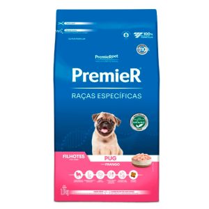 Ração Premier Raças Específicas Pug Cães Filhotes Frango 1kg