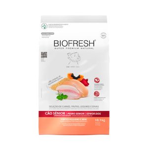 Ração Biofresh Para Cães Sênior Raças Pequenas e Mini Seleção de Carnes, Frutas, Legumes 10,1kg