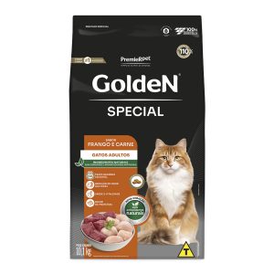 Ração Golden Special Gatos Adultos Frango e Carne 10,1kg