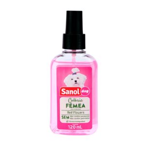 Colônia Sanol Dog Red Flowers Cães Fêmea 120mL