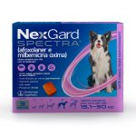 NexGard Spectra Antipulgas E Carrapatos Para Cães De 15,1 A 30kg 3 Tabletes