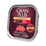 Ração Úmida GranPlus Gourmet Para Gatos Adultos Patê Carne 100g