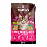 Granulado Higiênico De Madeira Para Gatos Ipet Woods 10kg