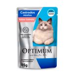 Ração Úmida Optimum Sachê Para Gatos Castrados Sabor Salmão 85g