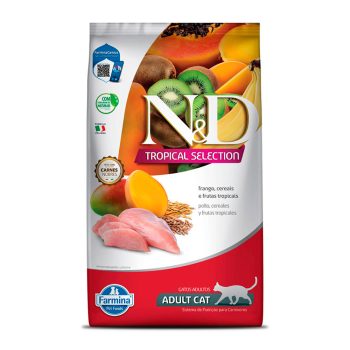 Ração Farmina N&D Tropical Selection Para Gatos Adultos Frango, Cereais e Frutas Tropicais 1,5kg