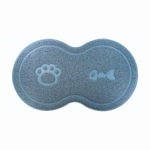 Tapete Para Comedouro Litter Mat Trap 8 Para Gatos Cinza Jambo Pet