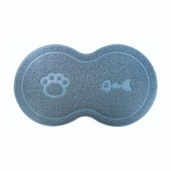 Tapete Para Comedouro Litter Mat Trap 8 Para Gatos Cinza Jambo Pet