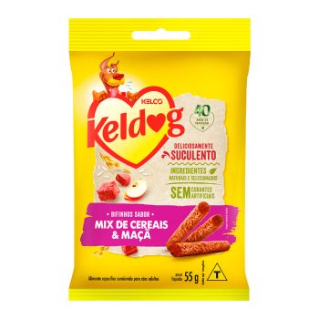 Bifinho Keldog Para Cães Sabor Mix de Cereais e Maçã 55g