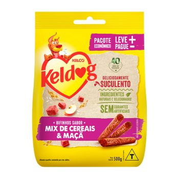 Bifinho Keldog Criadores Para Cães Sabor Mix de Cereais e Maçã 500g