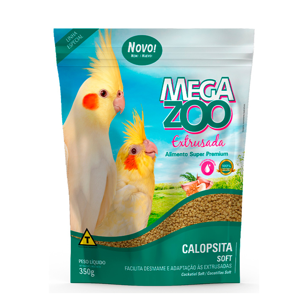 Ração Megazoo Extrusada Soft Para Calopsita 350g