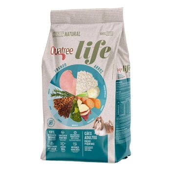 Ração Quatree Life Cães Adultos Raças Pequenas Frango e Arroz 3kg