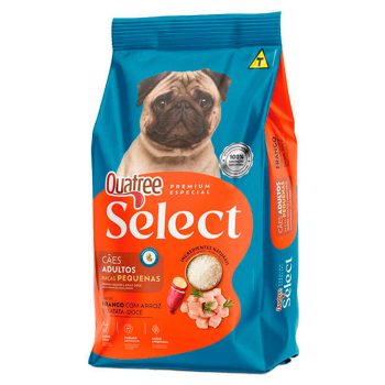Ração Quatree Select Cães Adultos Raças Pequenas Frango e Arroz 3kg