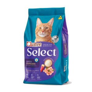 Ração Quatree Select Gatos Castrados Frango e Arroz 1kg