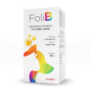 Suplemento Foli B Suspensão Para Cães e Gatos Avert 30mL
