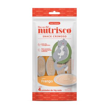 Petisco Cremoso Nutrisco Para Gatos Adultos Sabor Frango 56g