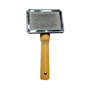 Rasqueadeira Para Cães e Gatos Cabo de Madeira Savana Pet Nº1