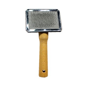 Rasqueadeira Para Cães e Gatos Cabo de Madeira Savana Pet Nº1