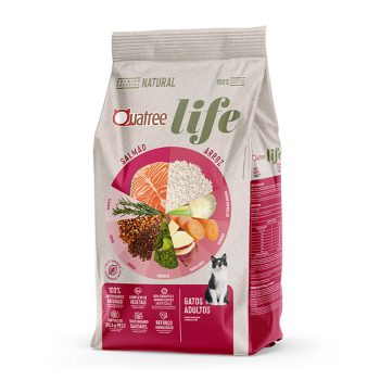 Ração Quatree Life Gatos Adultos Salmão e Arroz 3kg