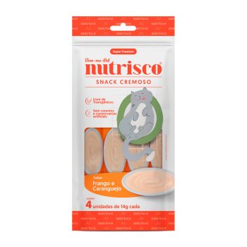 Petisco Cremoso Nutrisco Para Gatos Adultos Sabor Frango e Caranguejo 56g