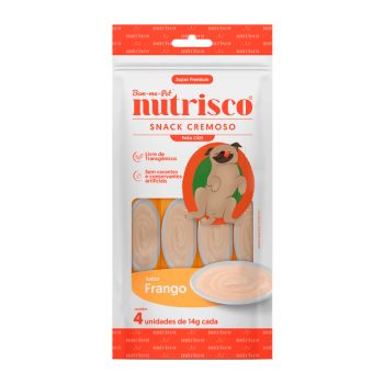 Petisco Cremoso Nutrisco Para Cães Adultos Sabor Frango 56g