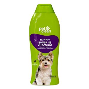 Shampoo e Condicionador Para Cães e Gatos Bomba de Vitaminas Pet Clean 700mL