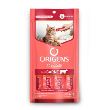 Petisco Origens Creminho Para Gatos Sabor Carne 60g