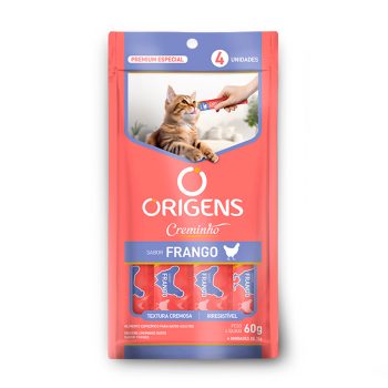 Petisco Origens Creminho Para Gatos Sabor Frango 60g