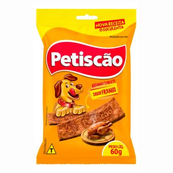 Bifinho Mastigável Petiscão Tablete Para Cães Frango 60g