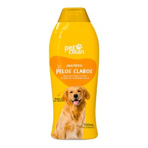 Shampoo e Condicionador Para Cães e Gatos Pelos Claros Pet Clean 700mL