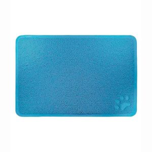 Tapete Para Cães e Gatos Trap Mat Médio Azul Jambo Pet