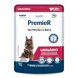 Ração Úmida Premier Sachê Nutrição Clínica Urinário Para Gatos Adultos 70g