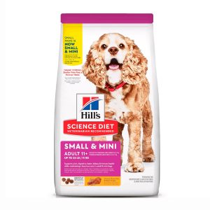 Ração Hills Science Diet Para Cães Idosos 11+ Porte Mini e Pequeno Sabor Frango 2,04kg