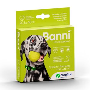 Antipulgas Banni para Cães 20,1kg até 40kg Ourofino 1 Pipeta