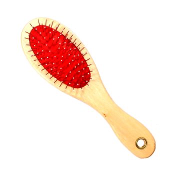 Escova de Madeira Com Cerdas Bolinha Savana Pet Tamanho M
