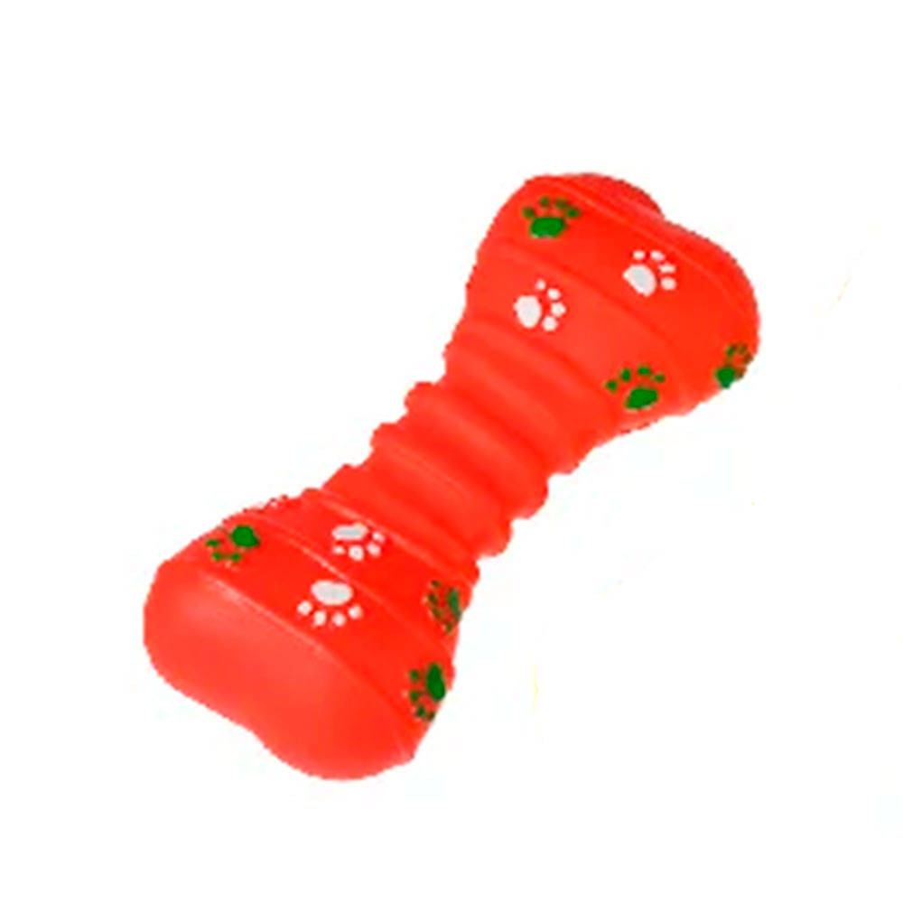 Brinquedo Para Cães Vinil Ossinho Patinha Pequeno Cores Sortidas Savana Pet