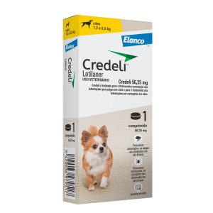 Credeli Antipulgas 56,25mg Para Cães 1,3Kg A 2,5Kg 1 Comprimido
