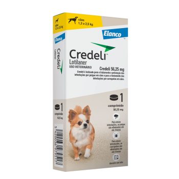 Credeli Antipulgas 56,25mg Para Cães 1,3Kg A 2,5Kg 1 Comprimido