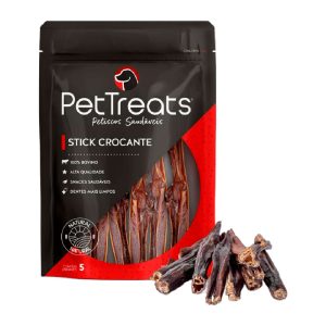 Petisco Natural PetTreats Stick Crocante Para Cães 5 Unidades