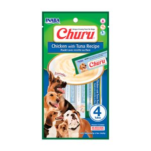 Petisco Churu Dog Para Cães Adultos Sabor Frango com Atum 56g