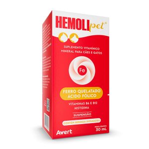 Suplemento Hemolipet Suspensão Para Cães e Gatos Avert 30ml