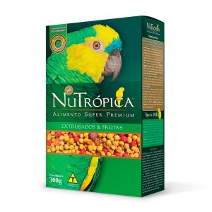Ração Nutrópica Para Papagaios Extrusados e Frutas 300g
